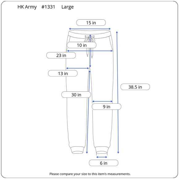 HK Army Paintball Joggers Men's Large Black Zip Cuffs Drawstring Phoenix Rising - Picture 12 of 12